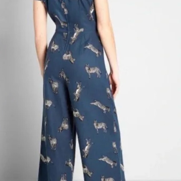 ModCloth Bold Notion Zebra-print Jumpsuit - Picture 3 of 6